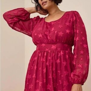 Torrid midi Star-Patterned Dress